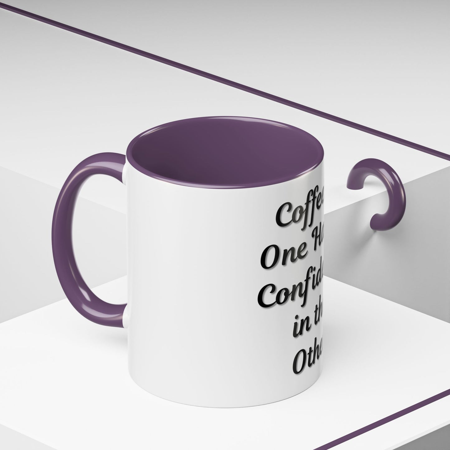 Inspirational Coffee Mug - "Coffee in One Hand, Confidence in the Other" - TRV