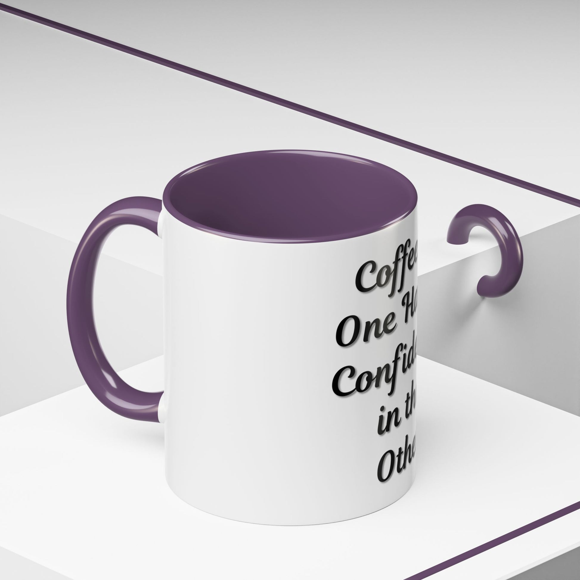 Inspirational Coffee Mug - "Coffee in One Hand, Confidence in the Other" - TRV