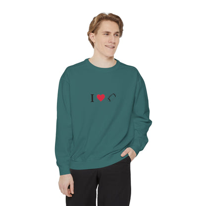 Unisex Sweatshirt, I love Football, Cozy, Perfect for Everyday Wear, Gift Idea for Friends, Couples, and Special Occasions - TRV
