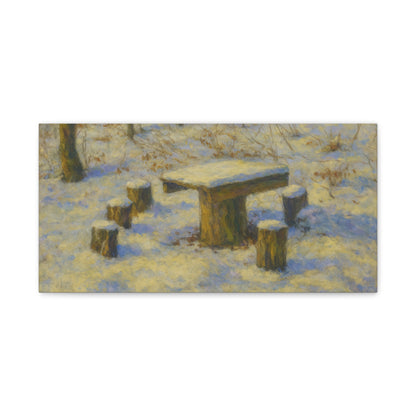 Matte Canvas Wall Art, Rustic Outdoor Scene, Nature Decor, Home Wall Décor, Cozy Cabin Vibe, Perfect for Gift Giving - TRV