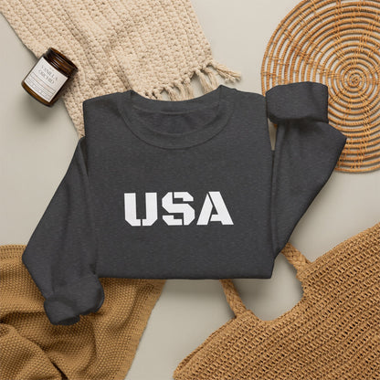Cozy USA Unisex Crewneck Sweatshirt | Perfect Layering Piece for Every Season | Great Gift for Him/Her | Trendy Style for Casual Outings