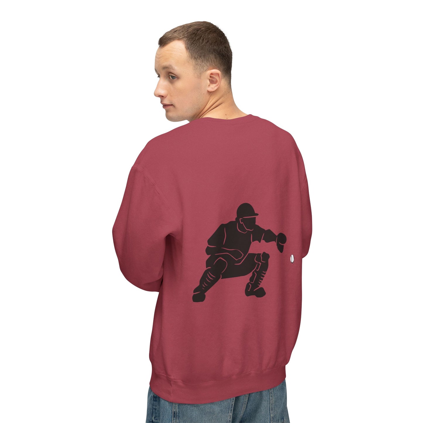 Baseball Catcher Unisex Sports Crewneck Sweatshirt - Perfect for Athletes & Casual Wear, Great for Game Days, Birthdays, Apparel for Fans