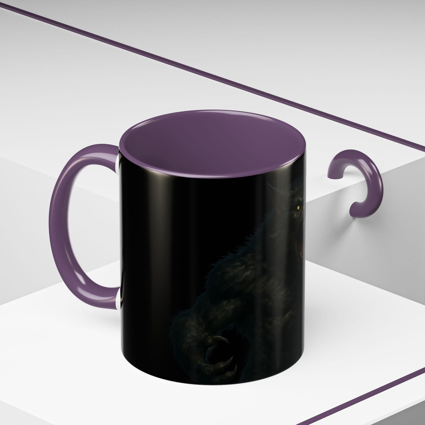 Howling Werewolf Coffee Mug - Perfect Gift for Horror Lovers, Wolf Enthusiasts, Halloween Decor, Unique Drinkware, Gothic Homeware