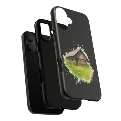 Rustic Farmhouse Phone Case, Cute Cottage Design, Tough Cases for Nature Lovers, Eco-Friendly Gift, Customizable Tech Accessories - TRV