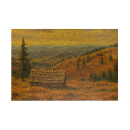 Autumn Mountain Cabin Puzzle 520-piece | Landscape Jigsaw - TRV