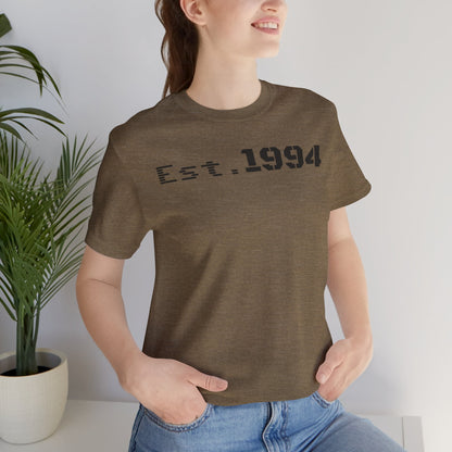 Est. 1994 Unisex Tee, Vintage Birthday Shirt, Nostalgic 90s Apparel, Perfect Gift for 30th Birthday, Casual Daily Wear - TRV