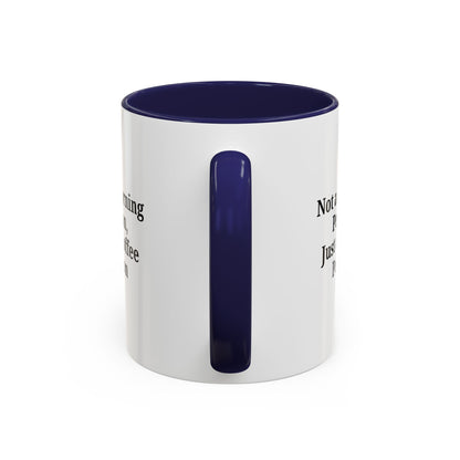 Not a Morning Person Coffee Mug, Fun Coffee Lover Gift, Black Accent Mug, Perfect for Coffee Addicts, Funny Drinkware