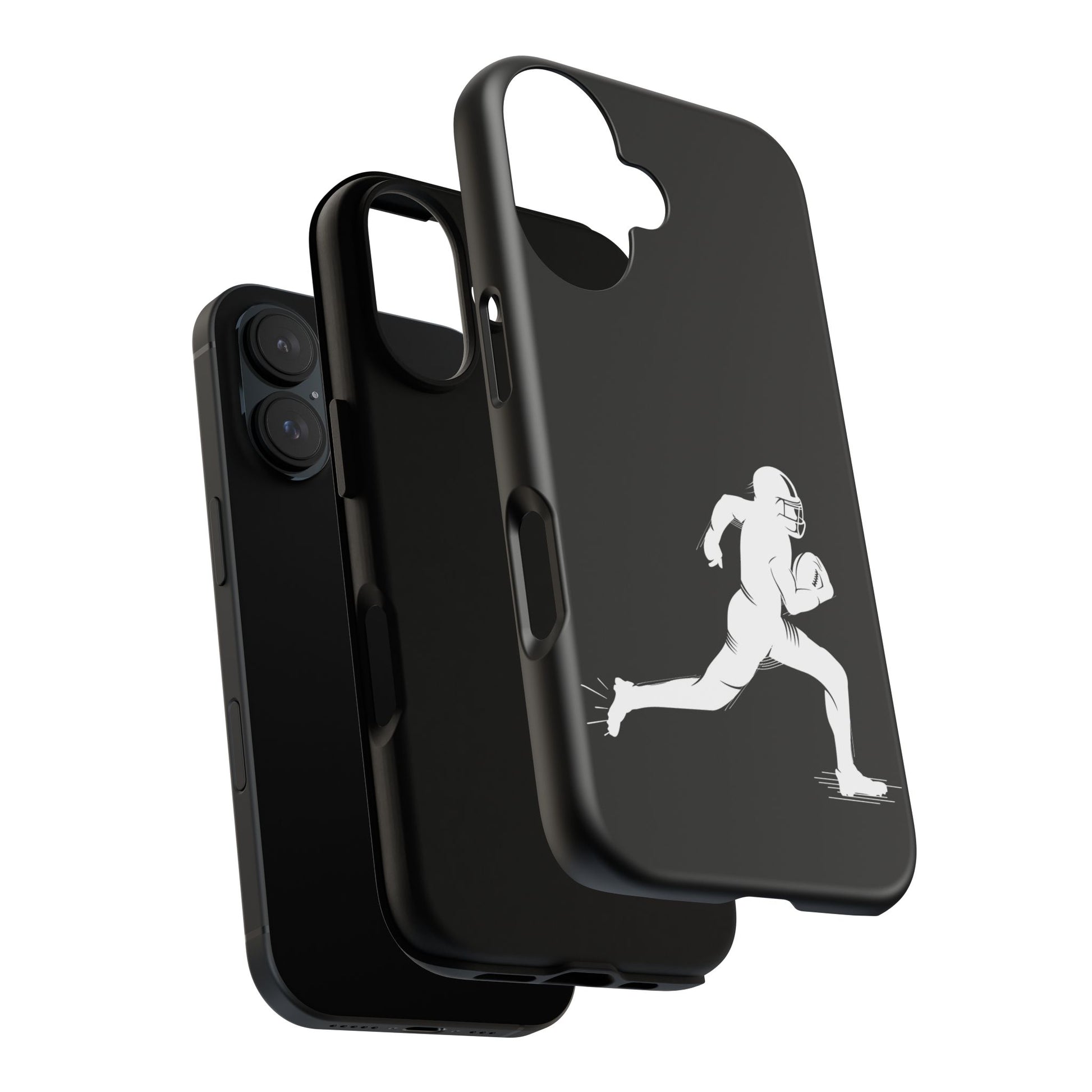 Football Player Phone Case, Tough Cases, Sports Phone Cover, Gift for Athletes, iPhone & Samsung Accessories, Running Player Design - TRV