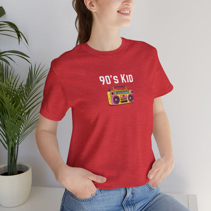 Retro Boombox Tee — 90s Kid Graphic T-Shirt