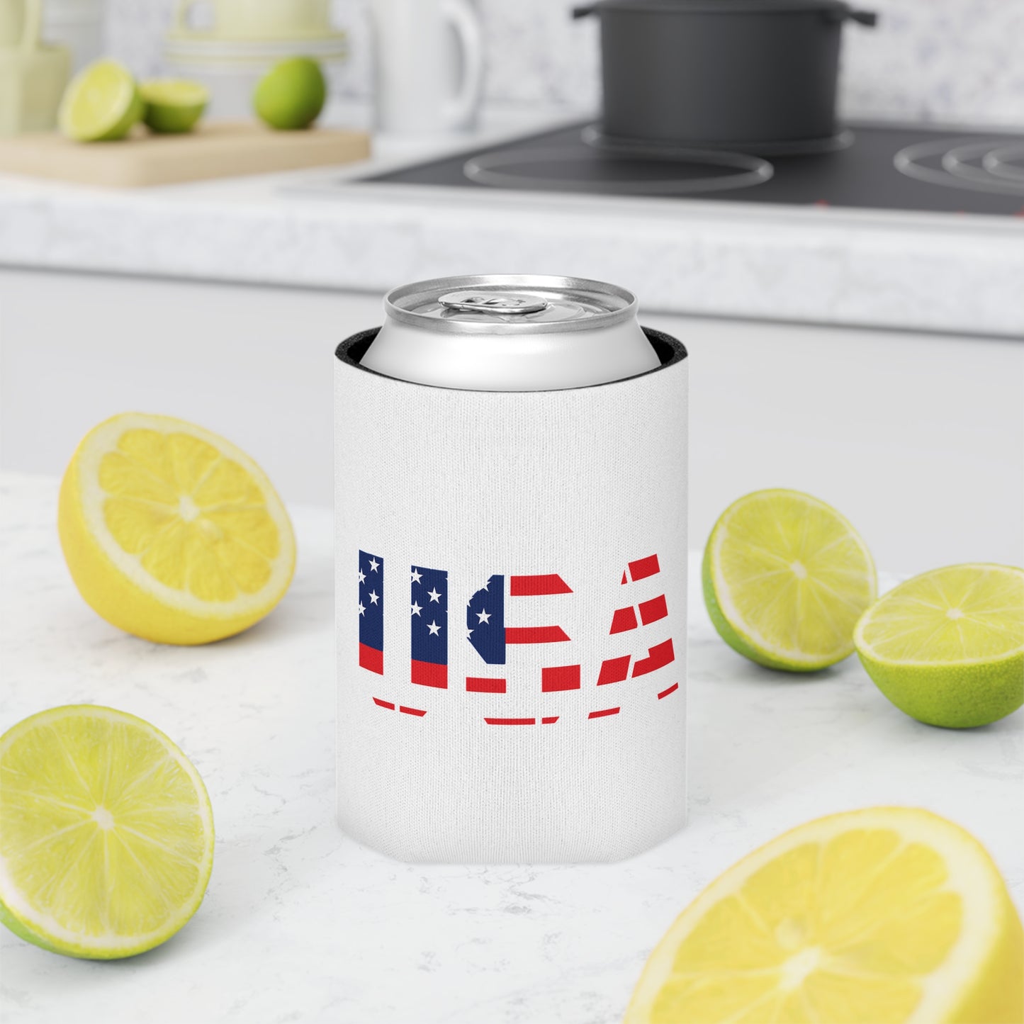 USA Flag Can Cooler – Patriotic Beer Koozie for 4th of July & Memorial Day