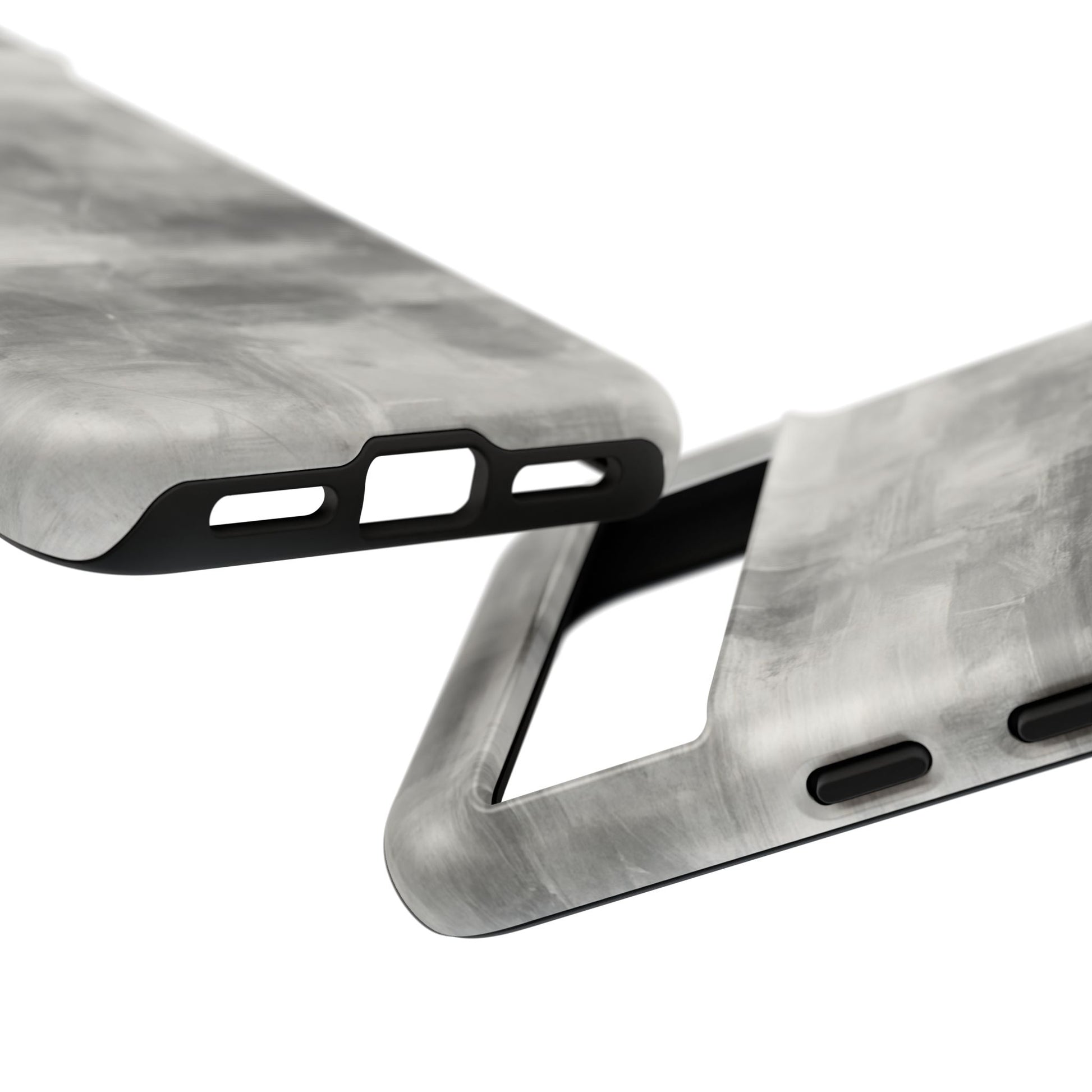 Stylish Phone Case for Tough Protection, Marble Grey Design, Customizable Gift for Her, Unisex Mobile Accessory, Birthday Present, [...] - TRV