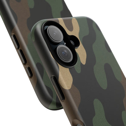 Camouflage Phone Case, Tough Phone Cover, Military Style Accessory, Protective Case for Men, Gifts for Soldiers - TRV
