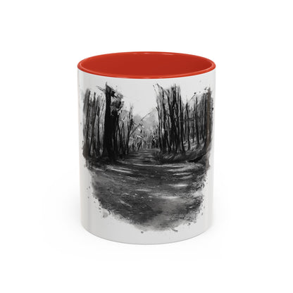 Moody Abstract Forest Coffee Mug | Unique Gift for Nature Lovers, Cozy Home Decor, Perfect for Coffee, Tea, and Hot Chocolate - TRV