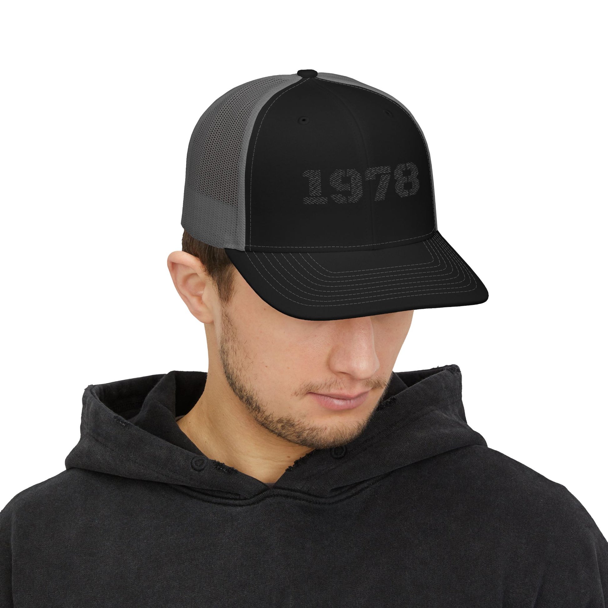Custom Embroidered Snapback Trucker Cap | Birthday Gift, Fashion Accessory, Casual Wear, Unisex Gift, Vintage Style Hat - TRV