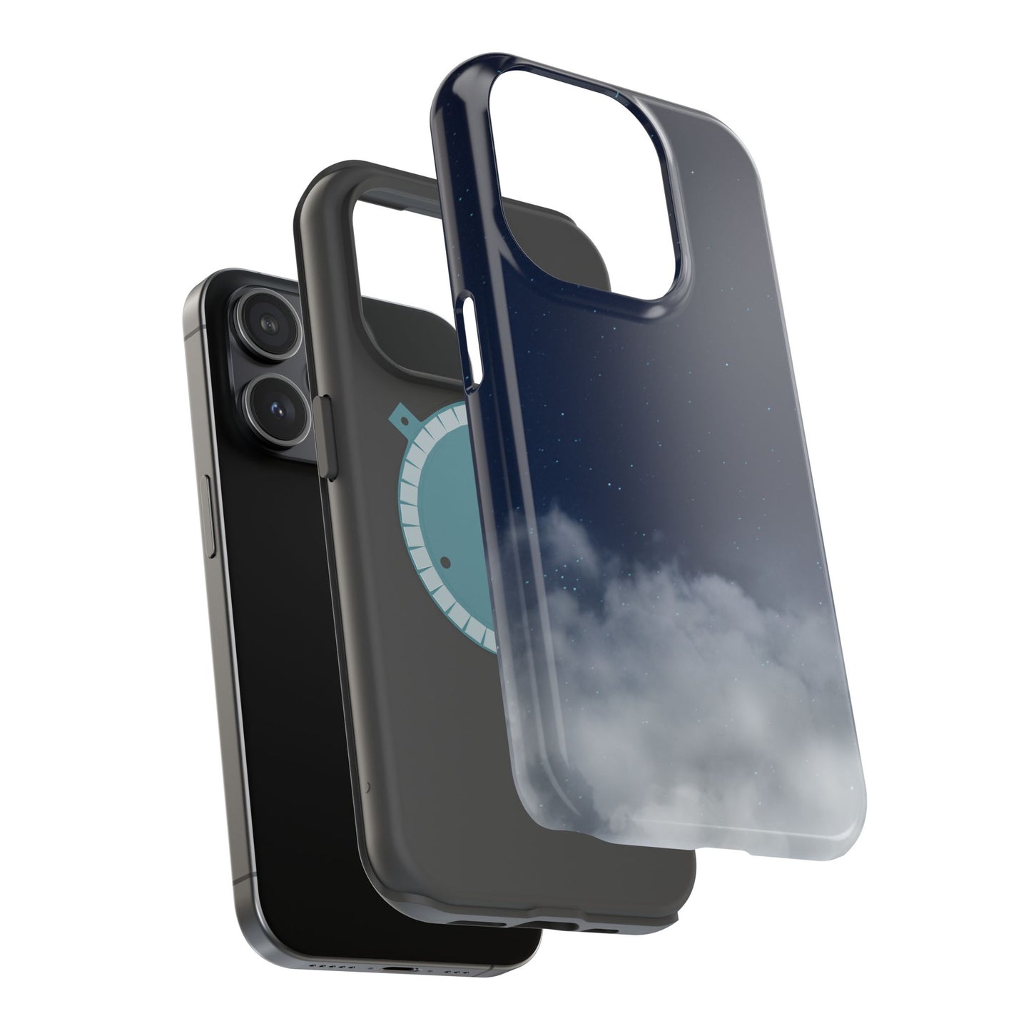 Night Sky Magnetic Impact-Resistant Phone Case — Foggy Cloud Design