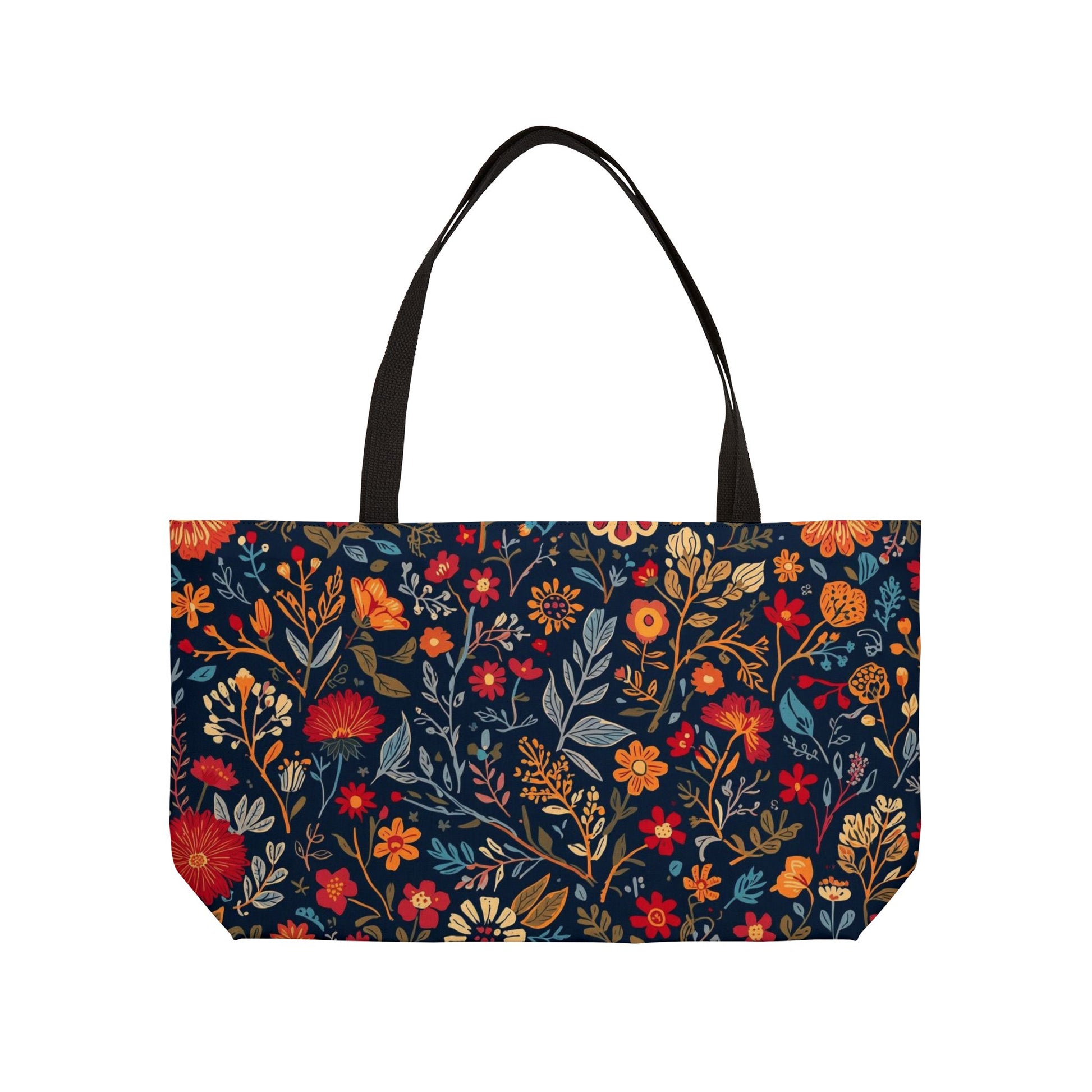 Floral Weekender Tote Bag - Perfect for Travel, Beach, Gym, Shopping, and Gift Giving - TRV