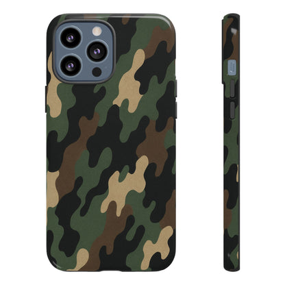 Camouflage Phone Case, Tough Cases, Military Style, Unique Phone Accessories, Gift for Him, Durable Phone Cover - TRV