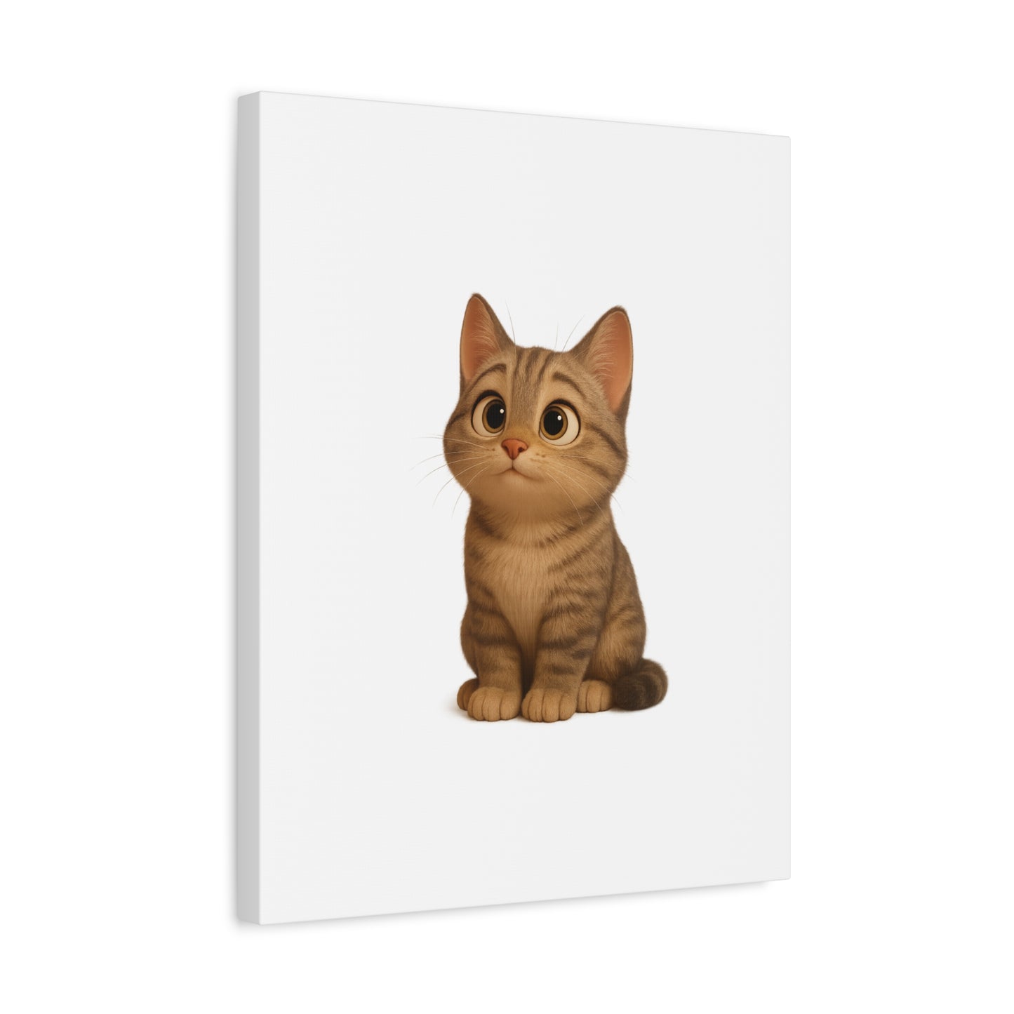 Adorable Cat Canvas Art, Cute Cat Wall Decor, Pet Lover Gift, Nursery Wall Art, Animal Print, Modern Home Decor - TRV