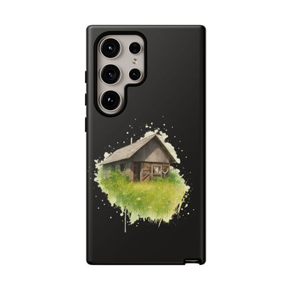 Rustic Farmhouse Phone Case, Cute Cottage Design, Tough Cases for Nature Lovers, Eco-Friendly Gift, Customizable Tech Accessories - TRV