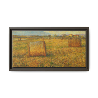 Framed Matte Canvas Wall Art - Rustic Farm Landscape, Country Decor, Home Gallery, Gift for Nature Lovers, Housewarming Decor - TRV