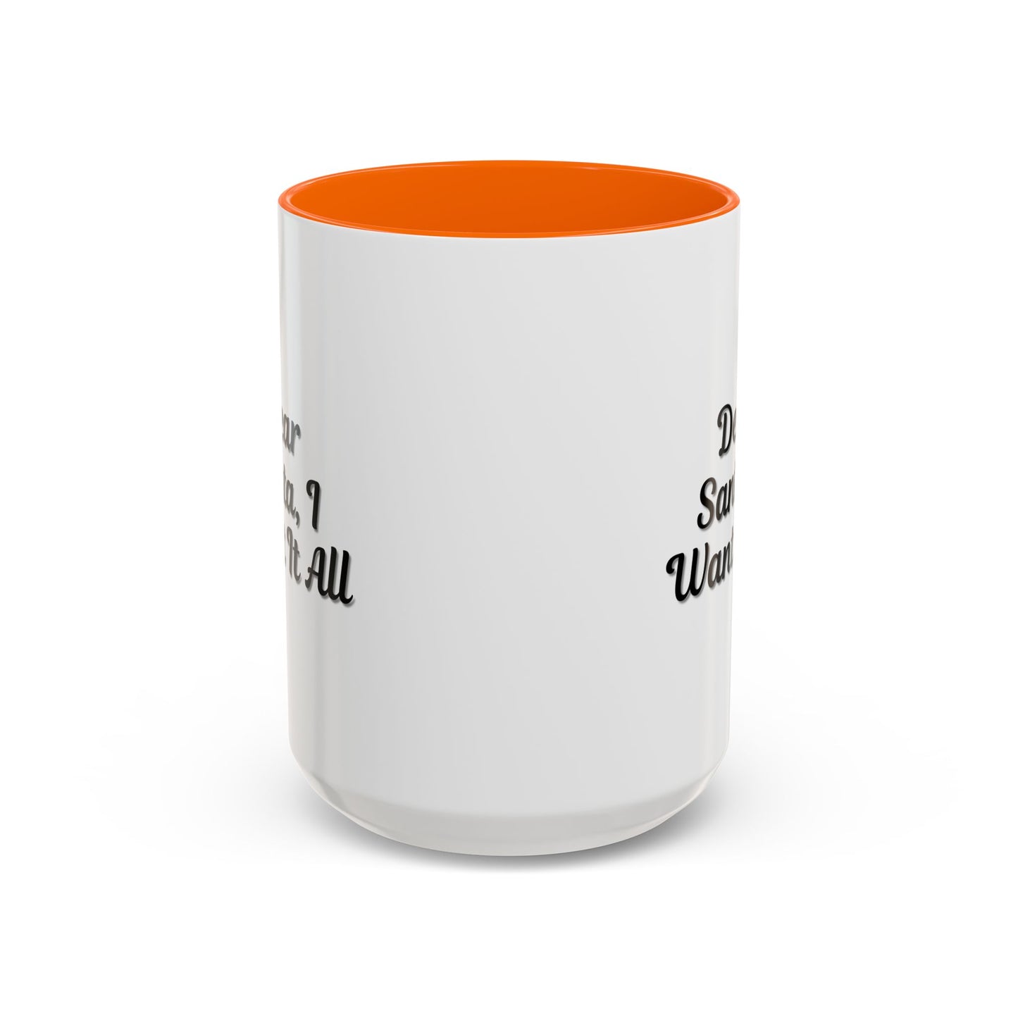 Dear Santa Accent Coffee Mug - Fun Holiday Mug for Christmas Enthusiasts