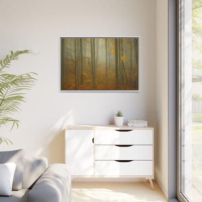 Framed Matte Canvas Art | Serenity in the Forest | Nature Wall Decor, Home Gallery, Cozy Living Room, Gift for Nature Lovers - TRV