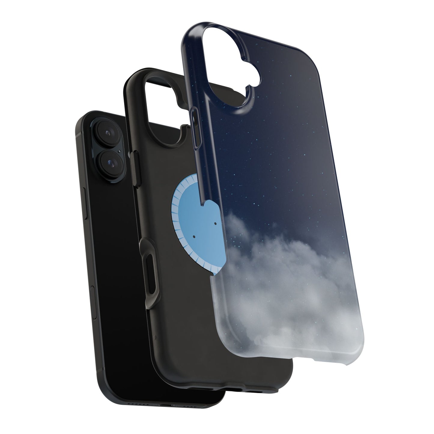 Night Sky Magnetic Impact-Resistant Phone Case — Foggy Cloud Design