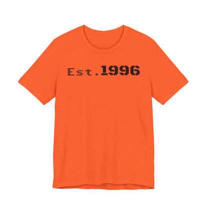 Established 1996 Unisex T-Shirt, Vintage Year Tee, Birth Year Gift, Casual Fashion, Personalized Graphic Tee - TRV