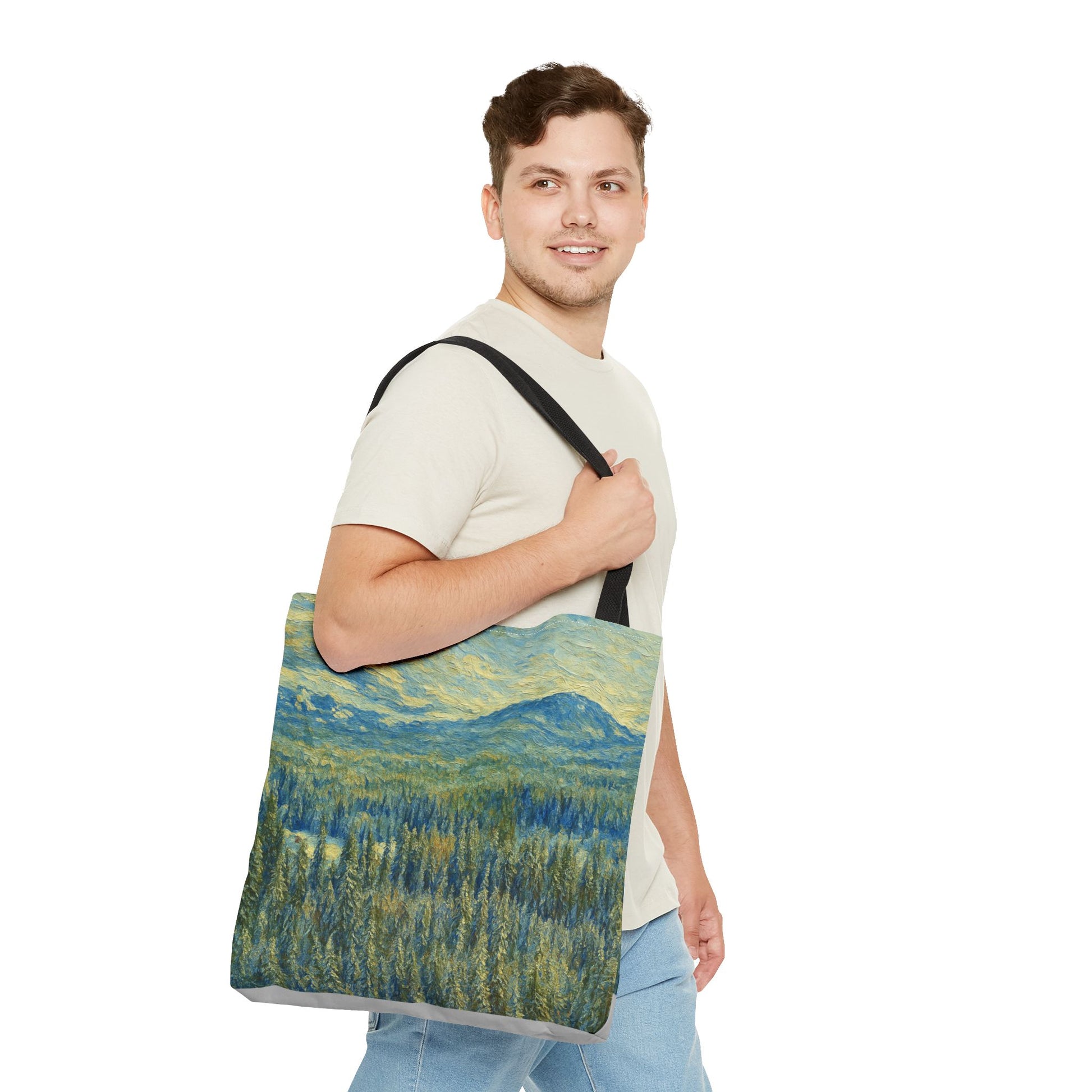 Nature-Inspired Tote Bag, Eco-Friendly Carryall, Bohemian Style Purse, Art Tote, Great Gift for Nature Lovers, Shopping Bag, Travel [...] - TRV