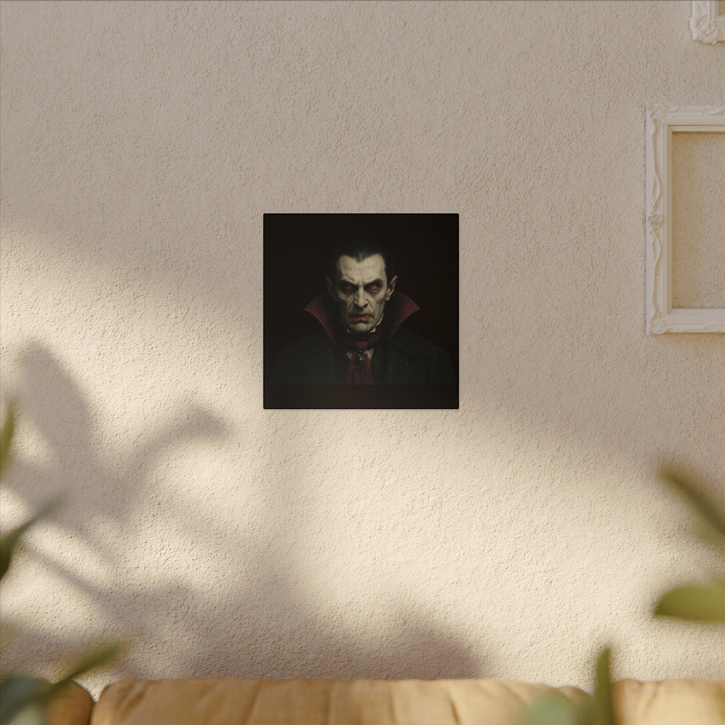 Vampire Portrait Canvas Wall Art – Gothic Dracula Print on Canvas