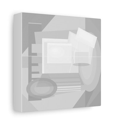 Abstract Geometric Collage Matte Canvas