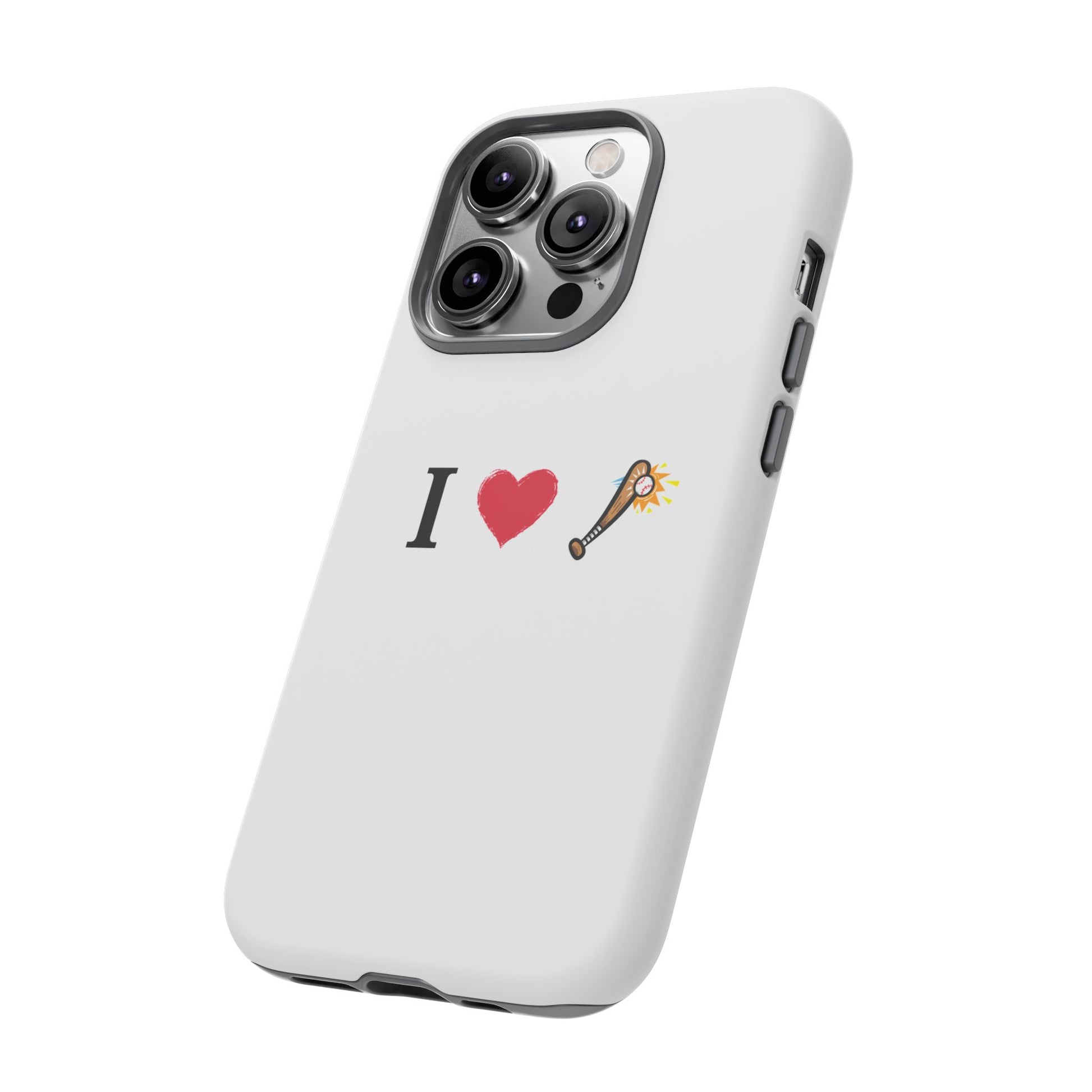 I Love Baseball Vibe Phone Case - Tough Cases for Sports Lovers, Gifts for Athletes, Fun Accessories, iPhone and Android Compatible - TRV