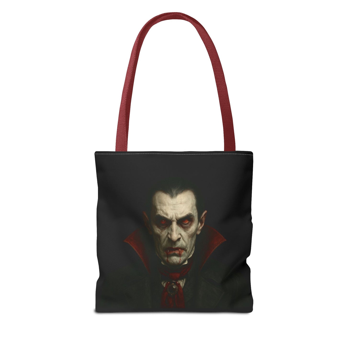 Vampire Haunted Tote Bag, Spooky Shopping Bag, Halloween Accessory, Gothic Style Handbag, Perfect for Halloween Parties, Unisex Tote - TRV