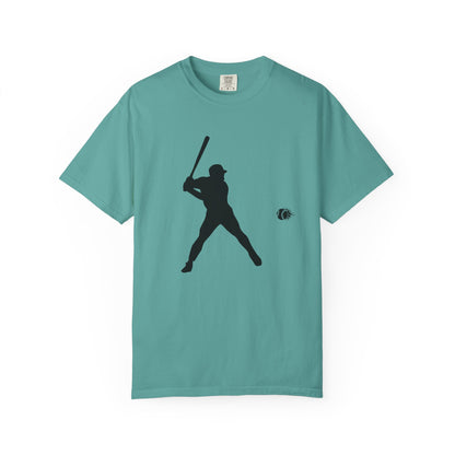 Unisex Baseball Silhouette Tee, Casual Wear, Sports Fan Apparel, Gift for Athletes, Summer Outing Outfit, Soft Cotton Shirt