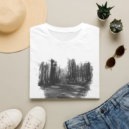 Minimalist Nature-Inspired Unisex Softstyle T-Shirt, Casual Wear, Everyday Style, Gift for Nature Lovers, Eco-Friendly Fashion