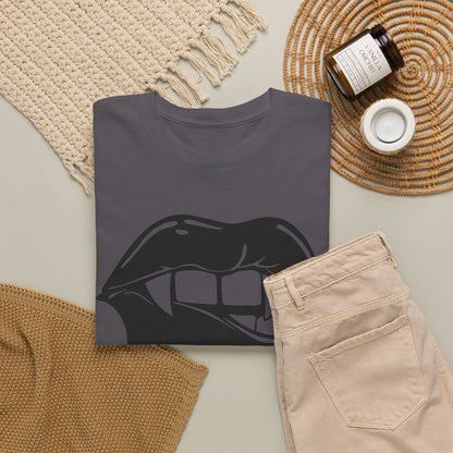 Edgy Graphic Tee - Dripping Lips Design - Unisex Heavy Cotton Tee