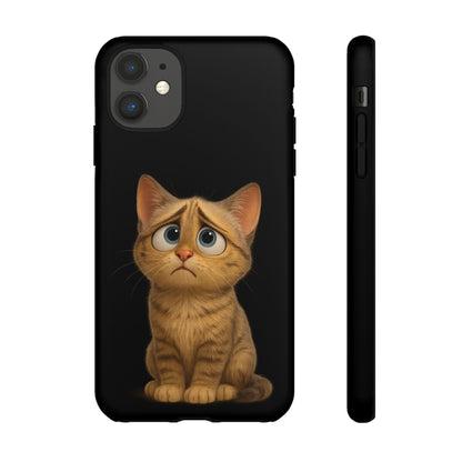 Cute Cat Phone Case, Adorable Kitty Cover, Pet Lover Gift, Unique Animal Design, Customizable Mobile Case - TRV