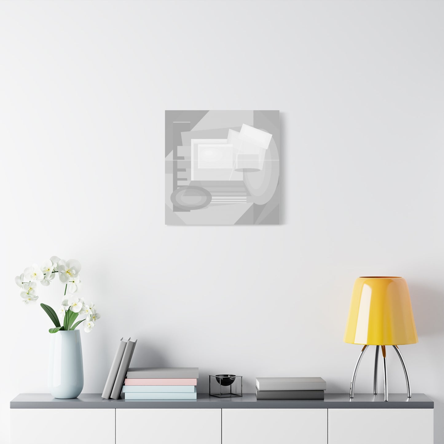 Abstract Geometric Collage Matte Canvas