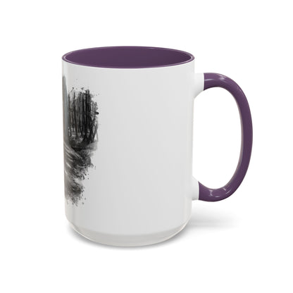 Moody Abstract Forest Coffee Mug | Unique Gift for Nature Lovers, Cozy Home Decor, Perfect for Coffee, Tea, and Hot Chocolate - TRV