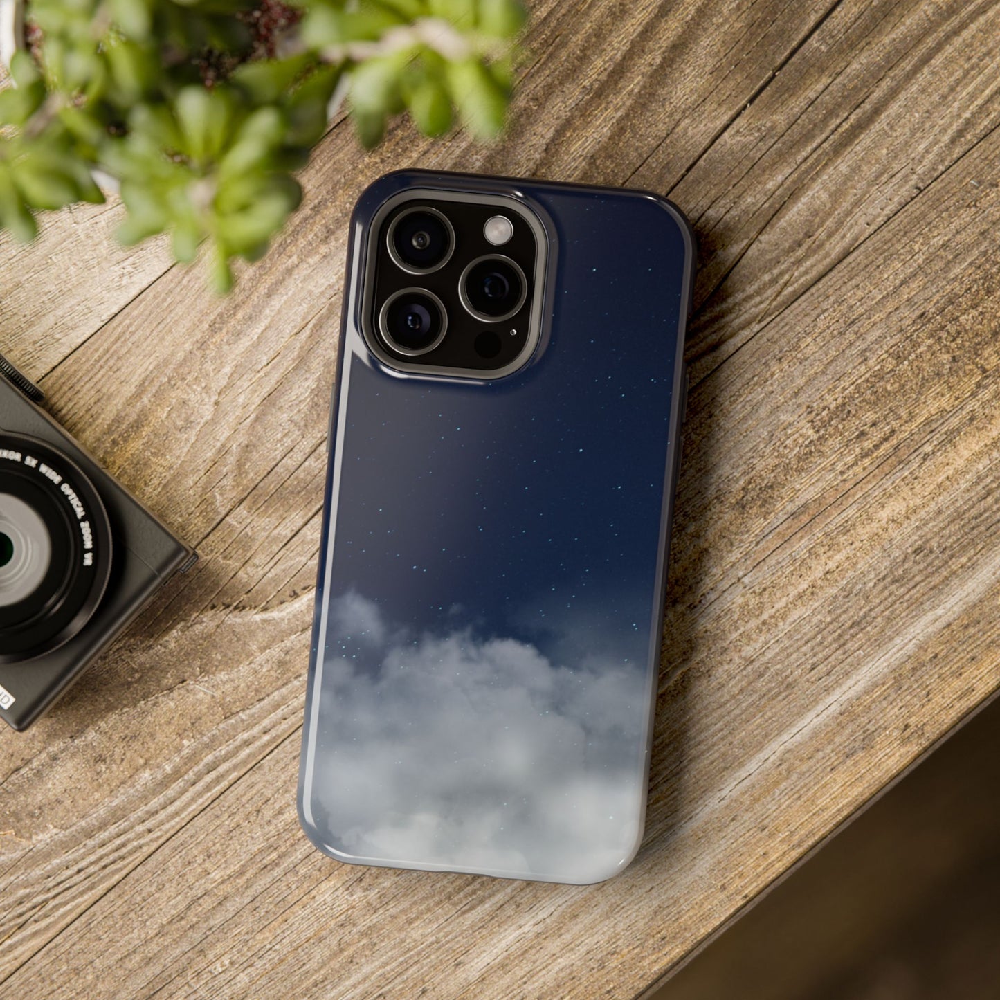 Night Sky Magnetic Impact-Resistant Phone Case — Foggy Cloud Design
