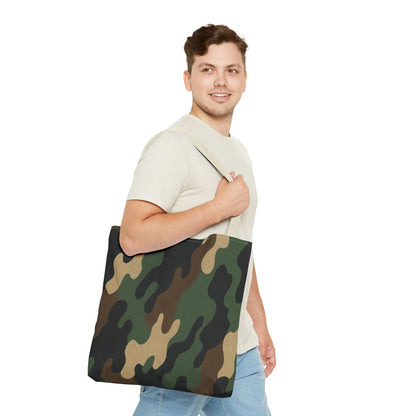 Stylish Camouflage Tote Bag, Reusable Shopping Bag, Beach Tote, Casual Carry-All, Gift for Him or Her - TRV