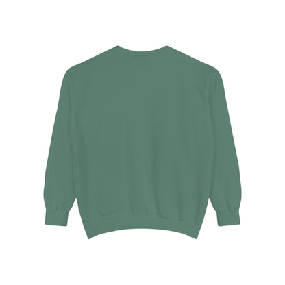 Minimalist Peace Hand Sweatshirt — Small Chest Line Art Crewneck