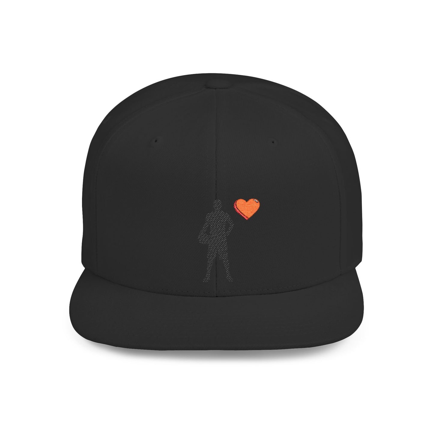 Sporty Love Flat Bill Snapback Hat – Adjustable Cap for Athletes, Casual Wear, Gifts for Sports Fans, Basketball Enthusiasts, Unique - TRV