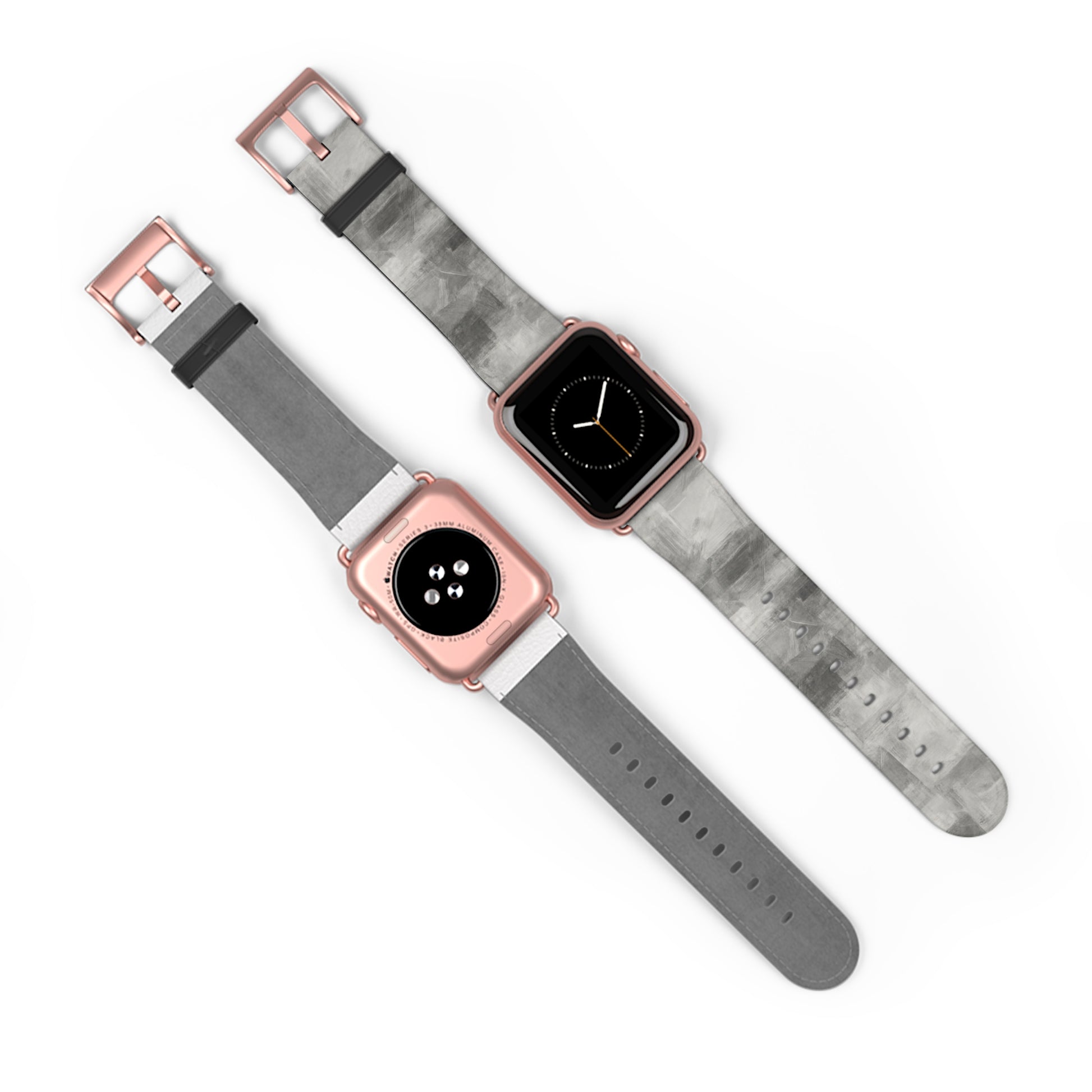 Gray Watercolor Camouflage Watch Band | Neutral Abstract Apple Watch Strap - TRV