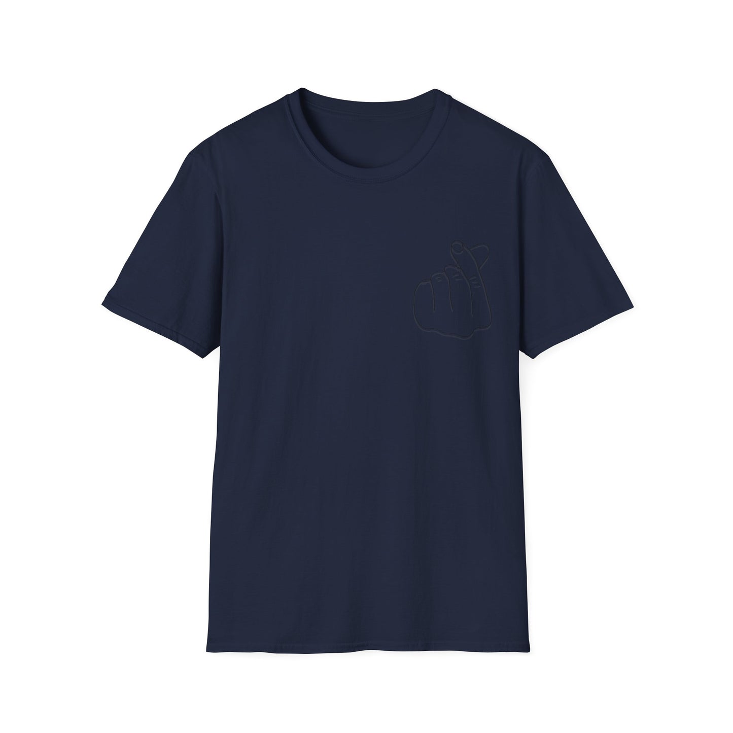 Trendy Unisex Softstyle T-Shirt with Love Hand Gesture Design