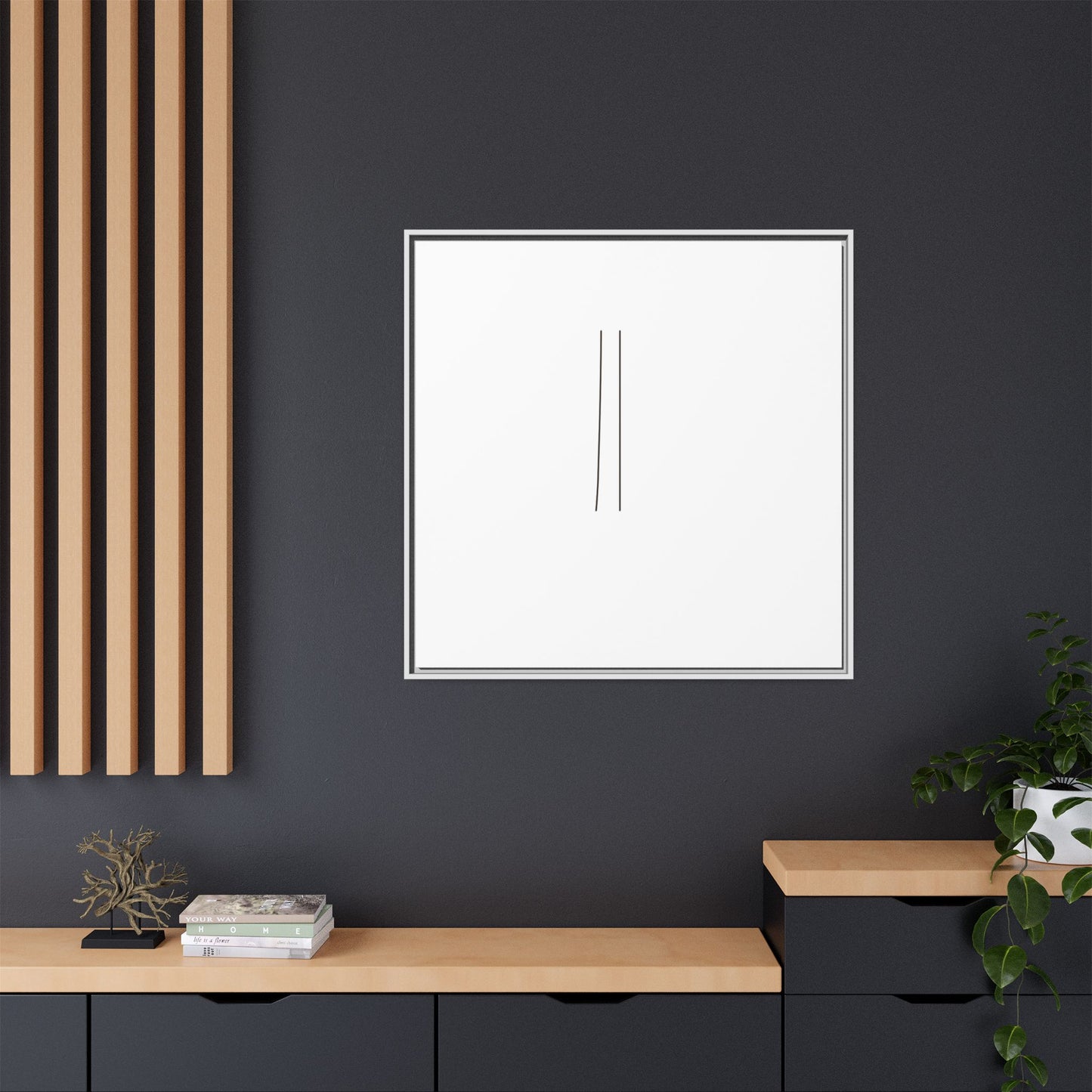 Minimal Line Art | Matte Canvas Framed