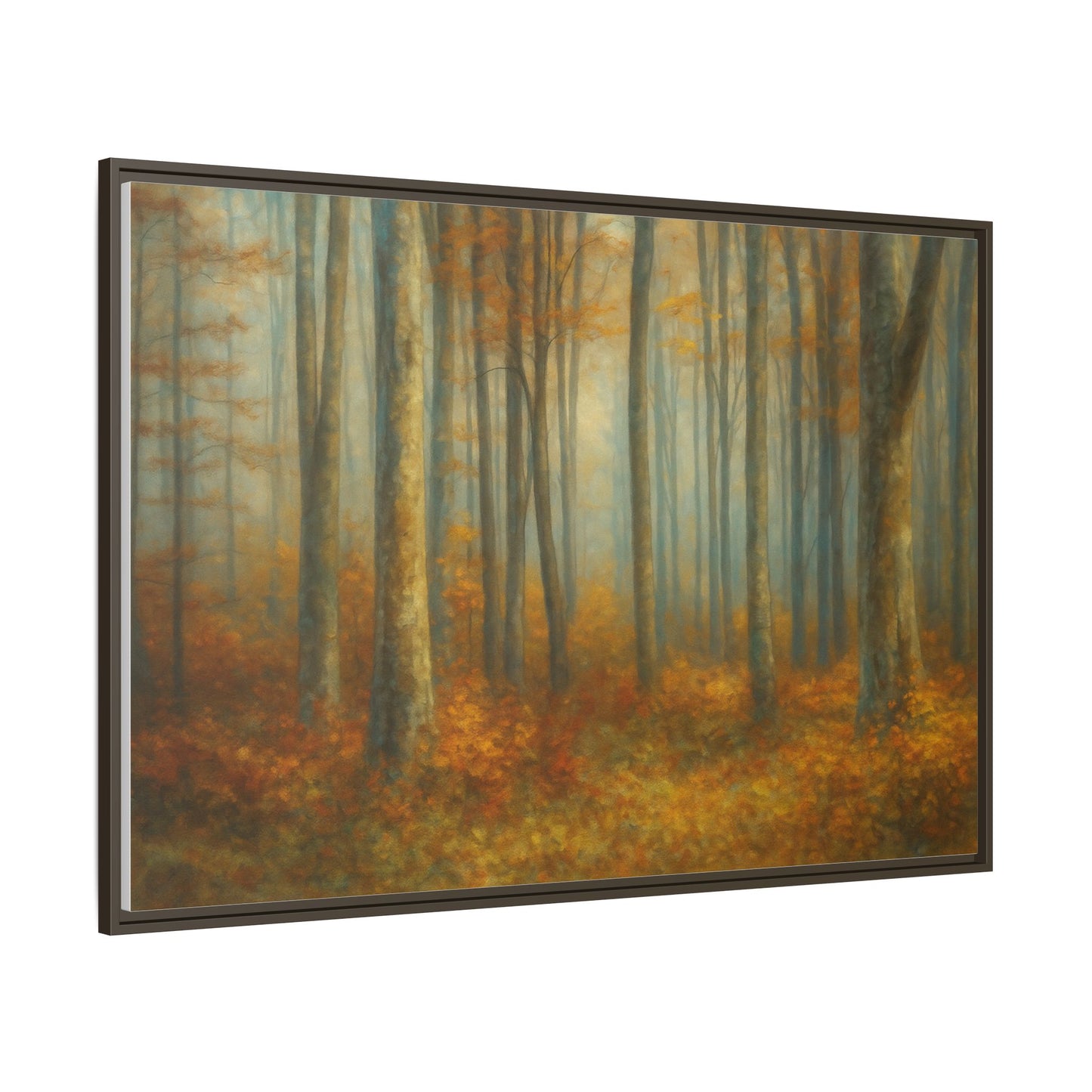 Autumn Forest Canvas Art, Framed Wall Decor, Rustic Home Decor, Nature Artwork, Gift for Nature Lovers - TRV