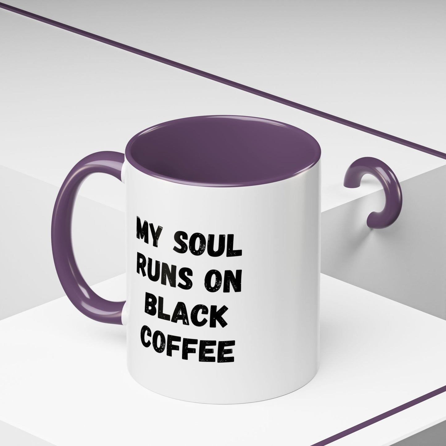 Funny Coffee Mug - My Soul Runs on Black Coffee | Perfect Gift for Coffee Lovers, Office Mugs, Tea, Barista, Halloween