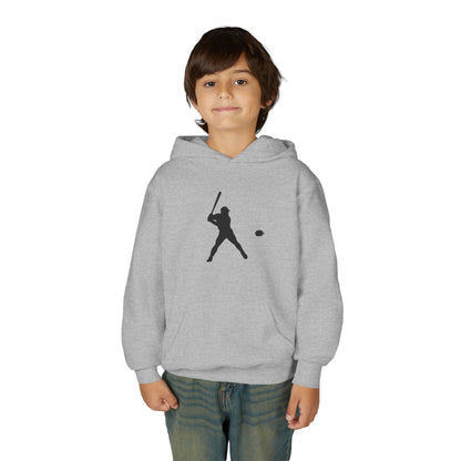 Baseball Themed Youth Hoodie, Sports Sweatshirt, Kids Gift, Youth Apparel, Baseball Fan Gear, Athletic Hoodie