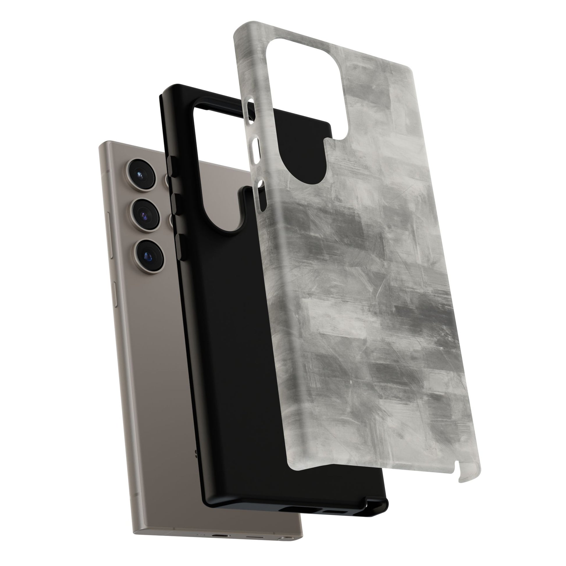 Stylish Phone Case for Tough Protection, Marble Grey Design, Customizable Gift for Her, Unisex Mobile Accessory, Birthday Present, [...] - TRV